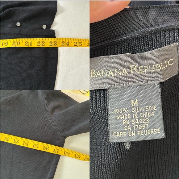 Banana republic vintage Silk Cardigan sweater size Medium - Picture 5 of 8